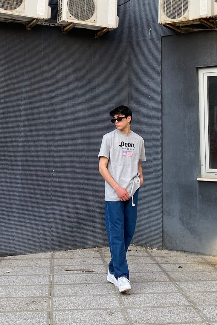 Navy Blue İp Detay Losse Fit Pant