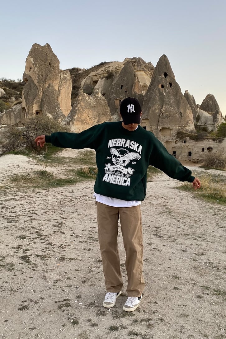 NEBRASKA BASKILI OVERSIZE SWEATSHIRT