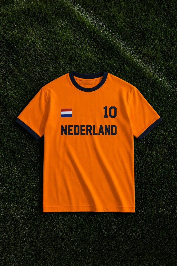 Nederland Baskılı Tişört