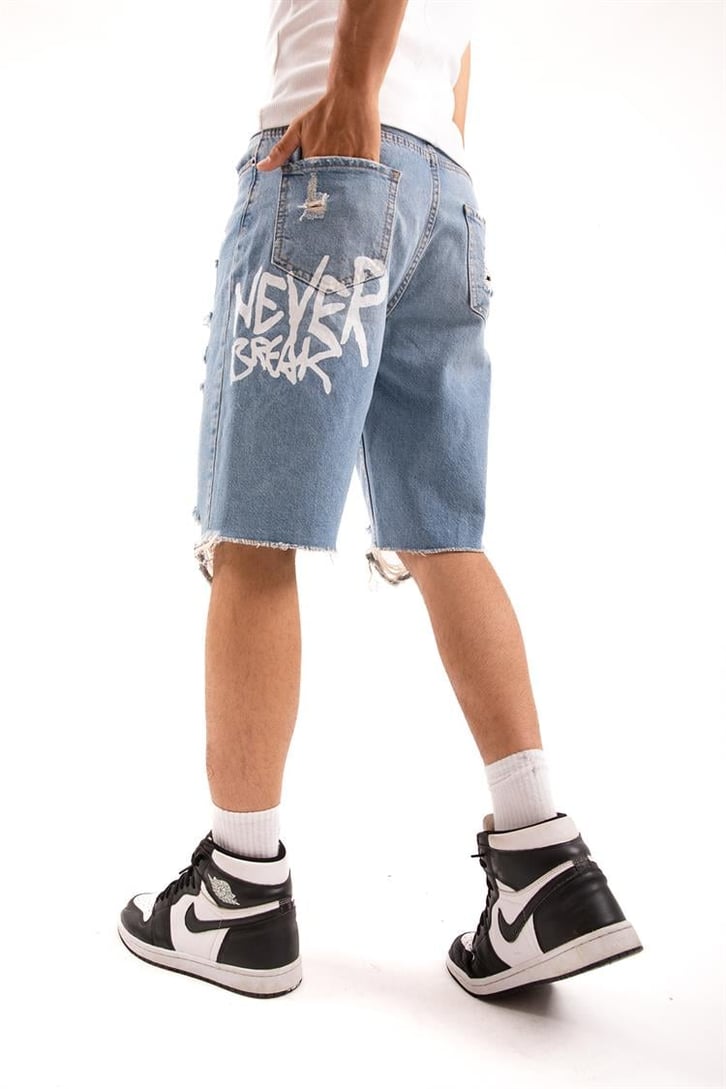 Never Break Ripped Detail Mavi Jean