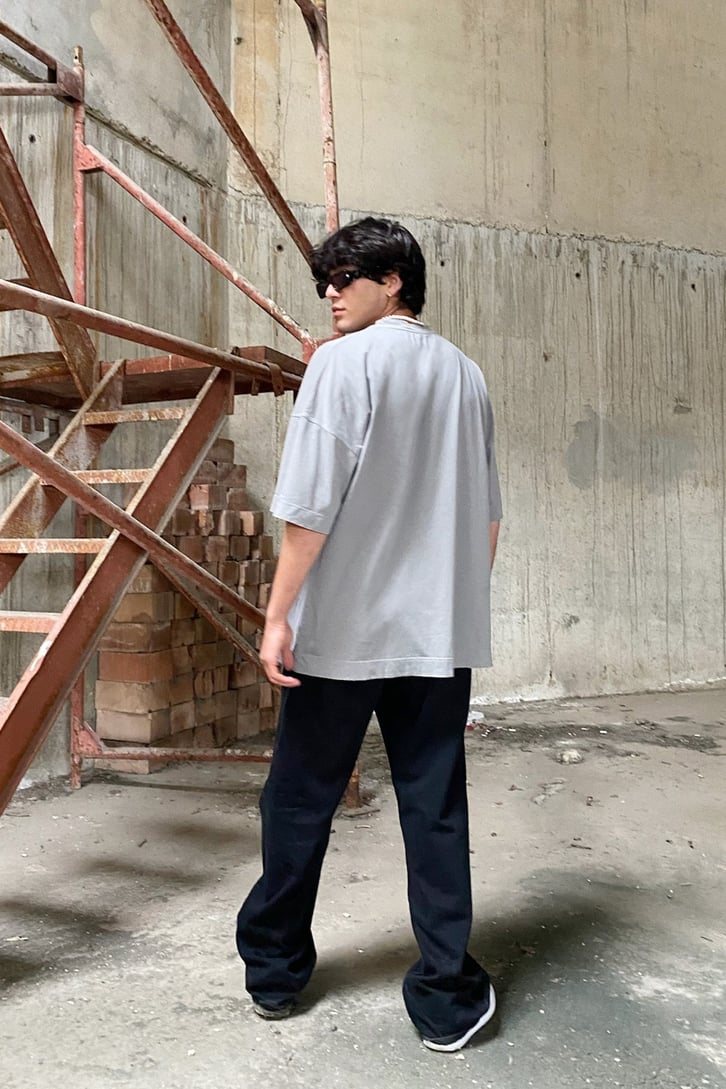 Never Is Eternal Baskılı Oversize Tshirt