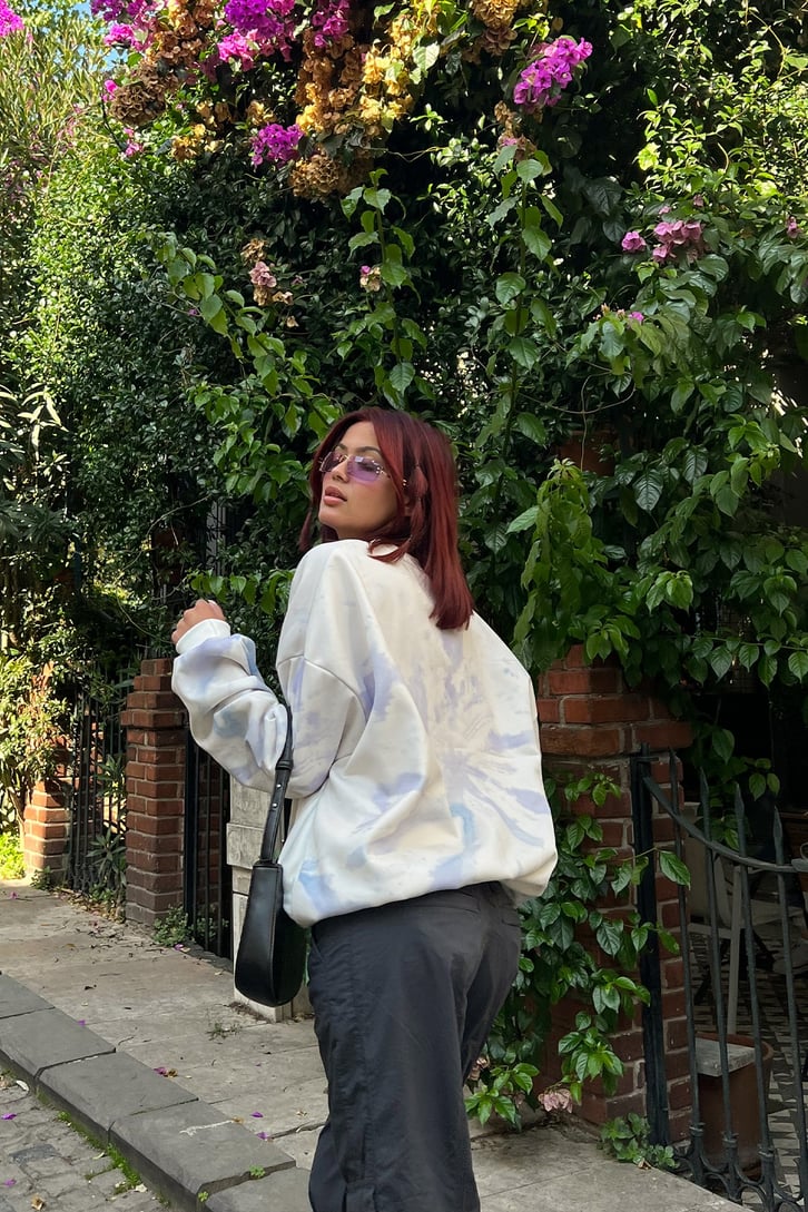 New Jersey Nakışlı Sweatshirt