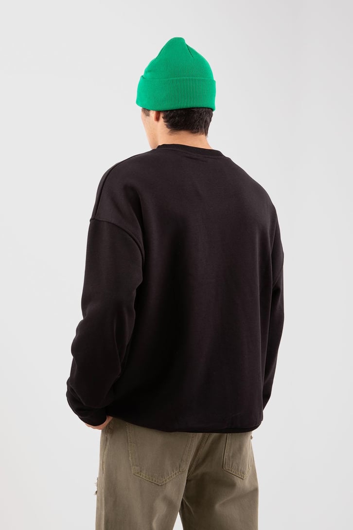 New Orleans Baskılı Haki Sweatshirt