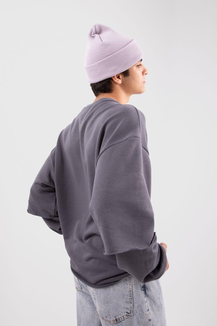 New Orleans Baskılı Haki Sweatshirt