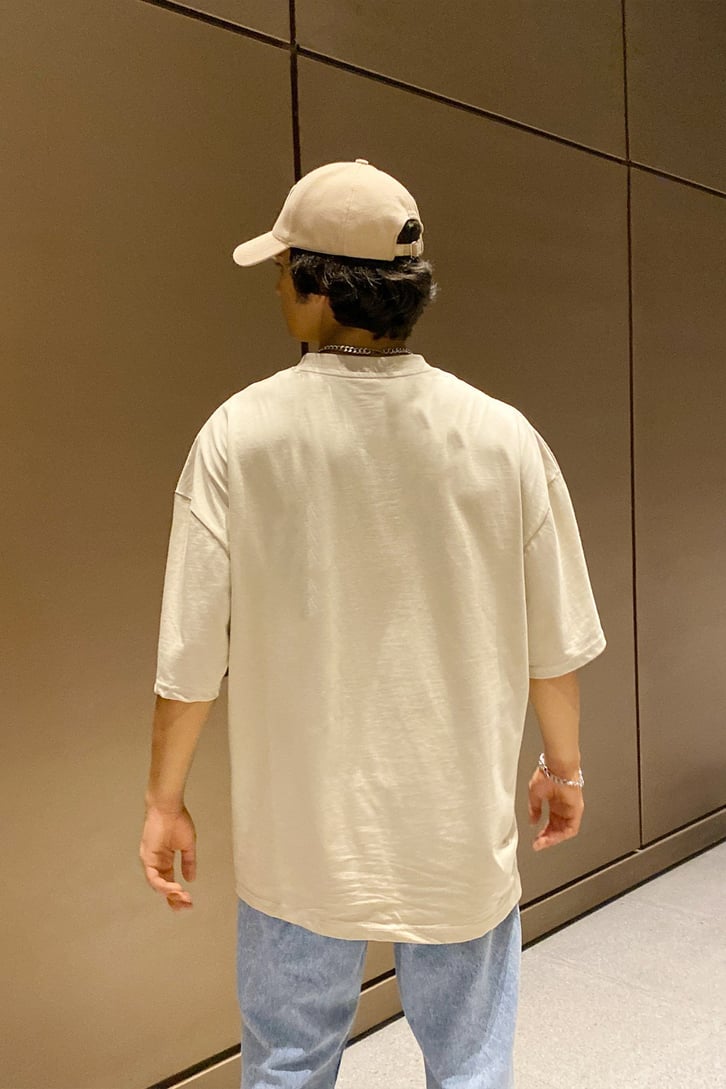 New Orleans Baskılı Oversize Tshirt