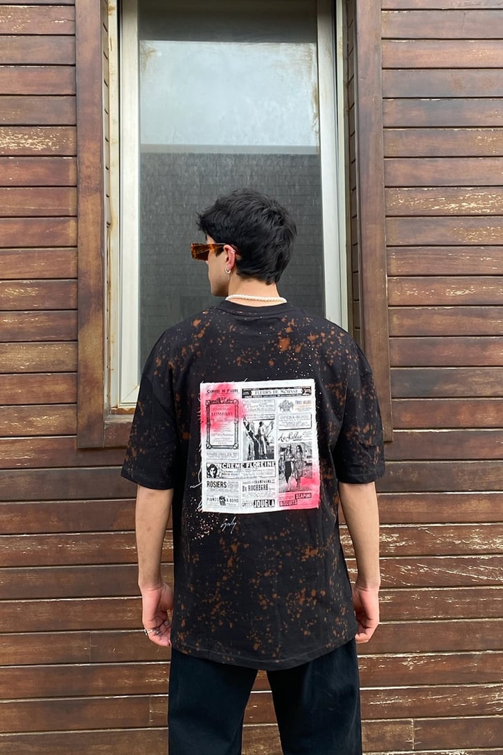 News Tie-Dye Oversize Tshirt