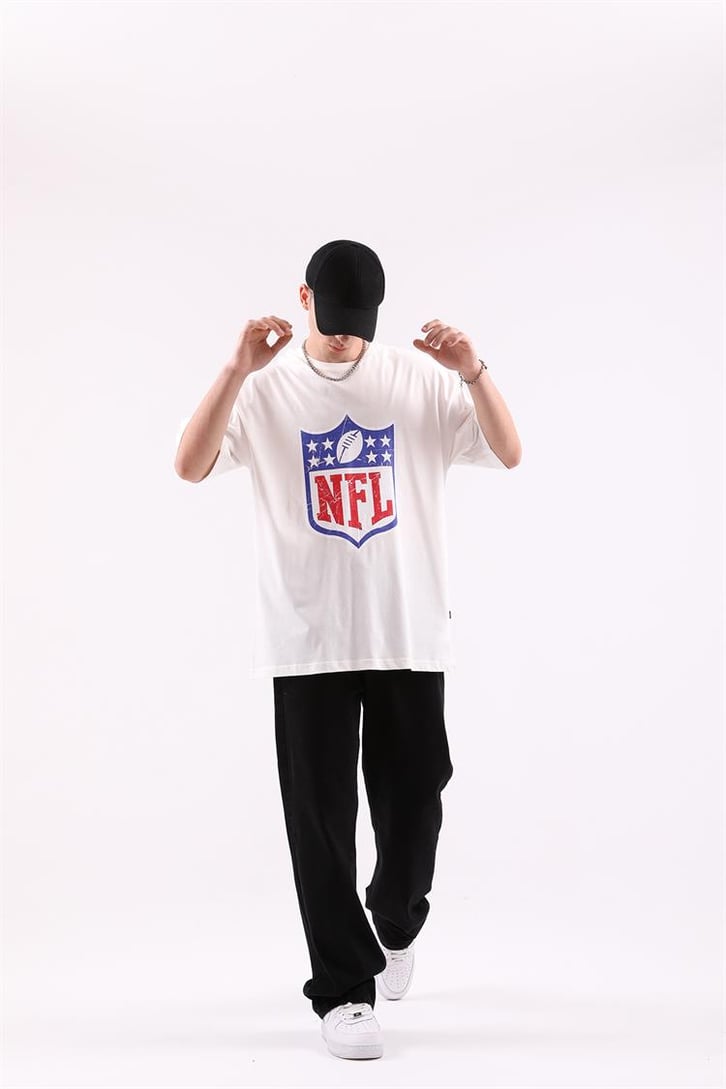 NFL Baskılı Oversize Tshirt
