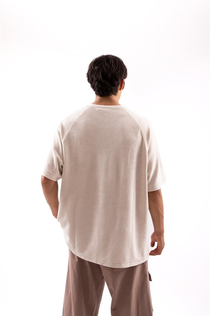 Nicce Bakışlı Taş Rengi Oversize Tişört