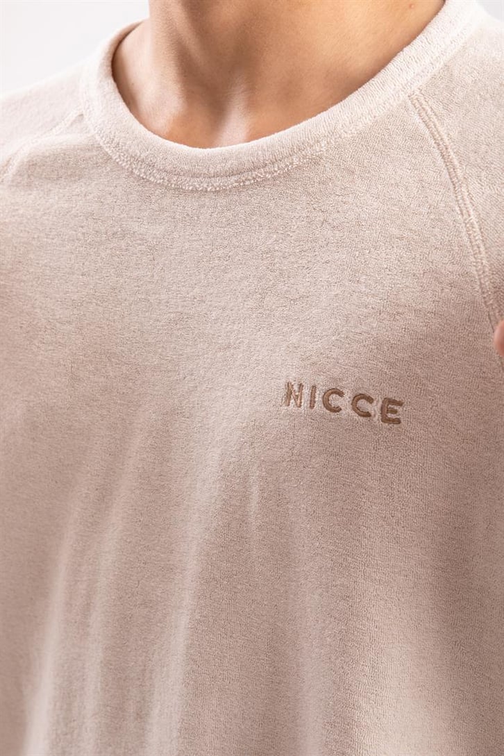 Nicce Bakışlı Taş Rengi Oversize Tişört