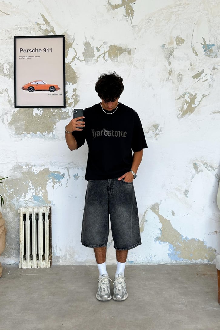 Noble Boy Taş İşlemeli Oversize Tişört