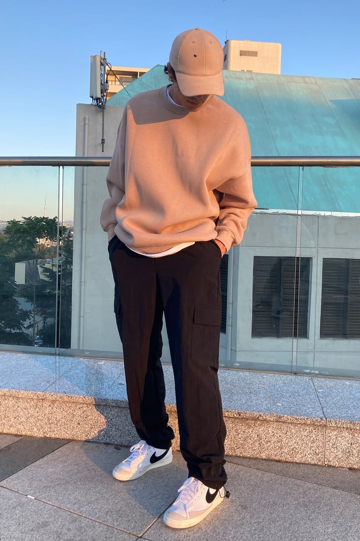 Nude Oversize Basic Hoodie