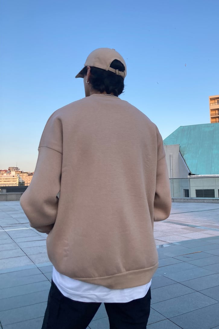 Nude Oversize Basic Hoodie