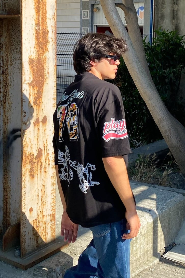 NY 78 Sırt Baskılı Oversize Tshirt