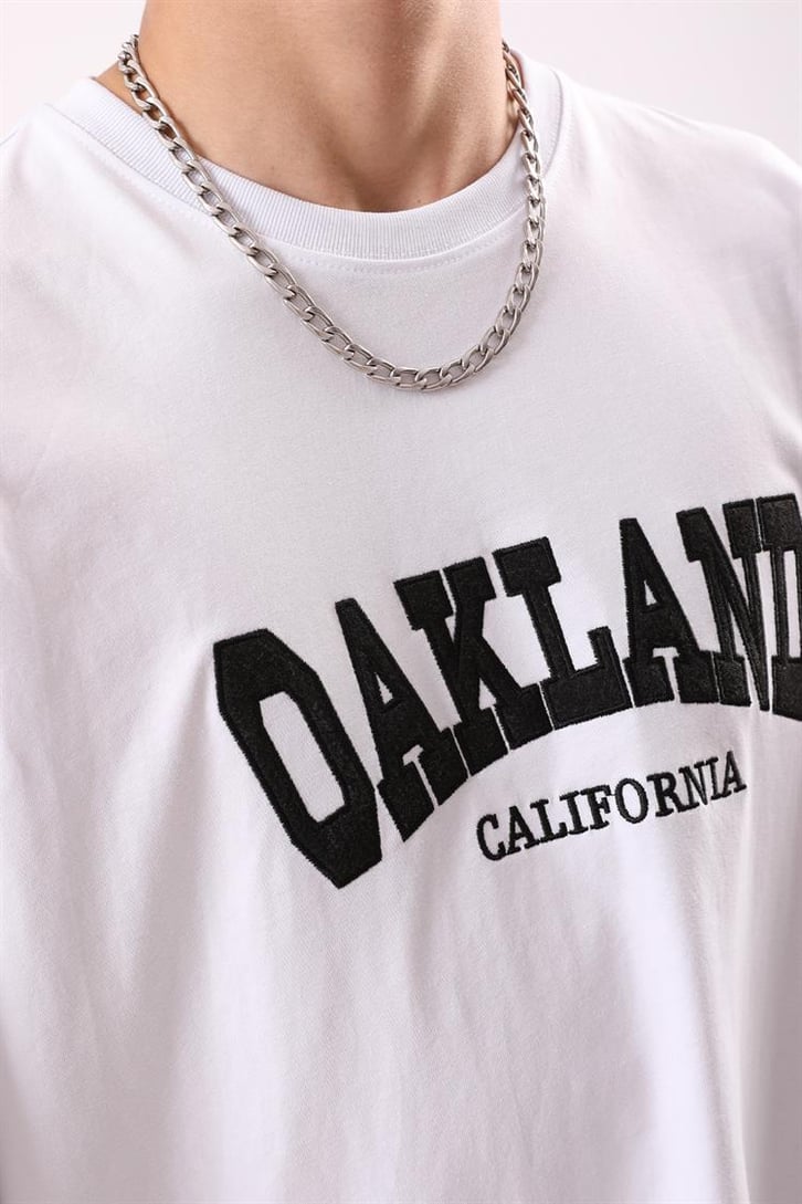 Oakland Baskılı Oversize Tshirt