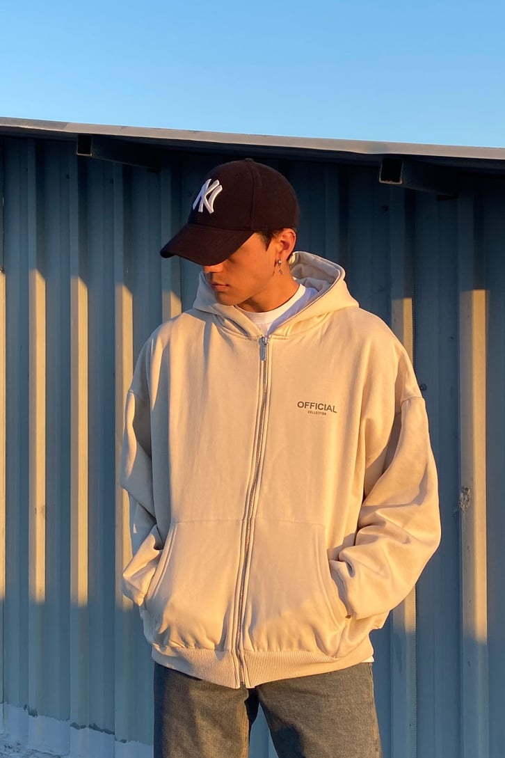 OFCL BASKILI FERMUARLI HOODIE