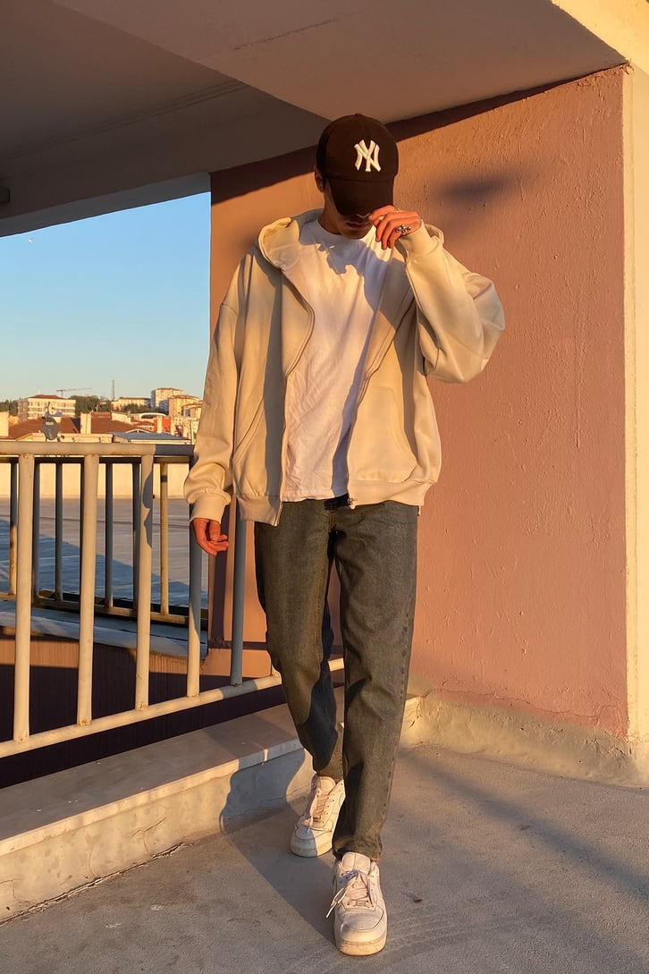 OFCL BASKILI FERMUARLI HOODIE