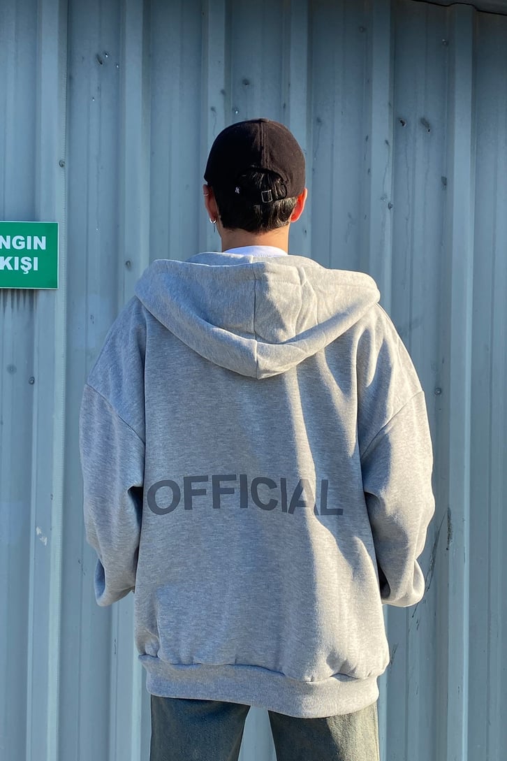 OFCL BASKILI FERMUARLI HOODIE