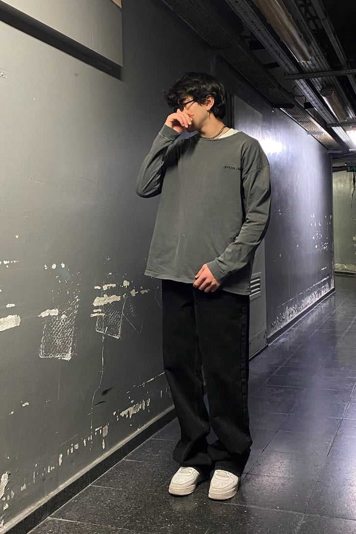 OFCL. Chest Logo Antrasit Sweatshirt