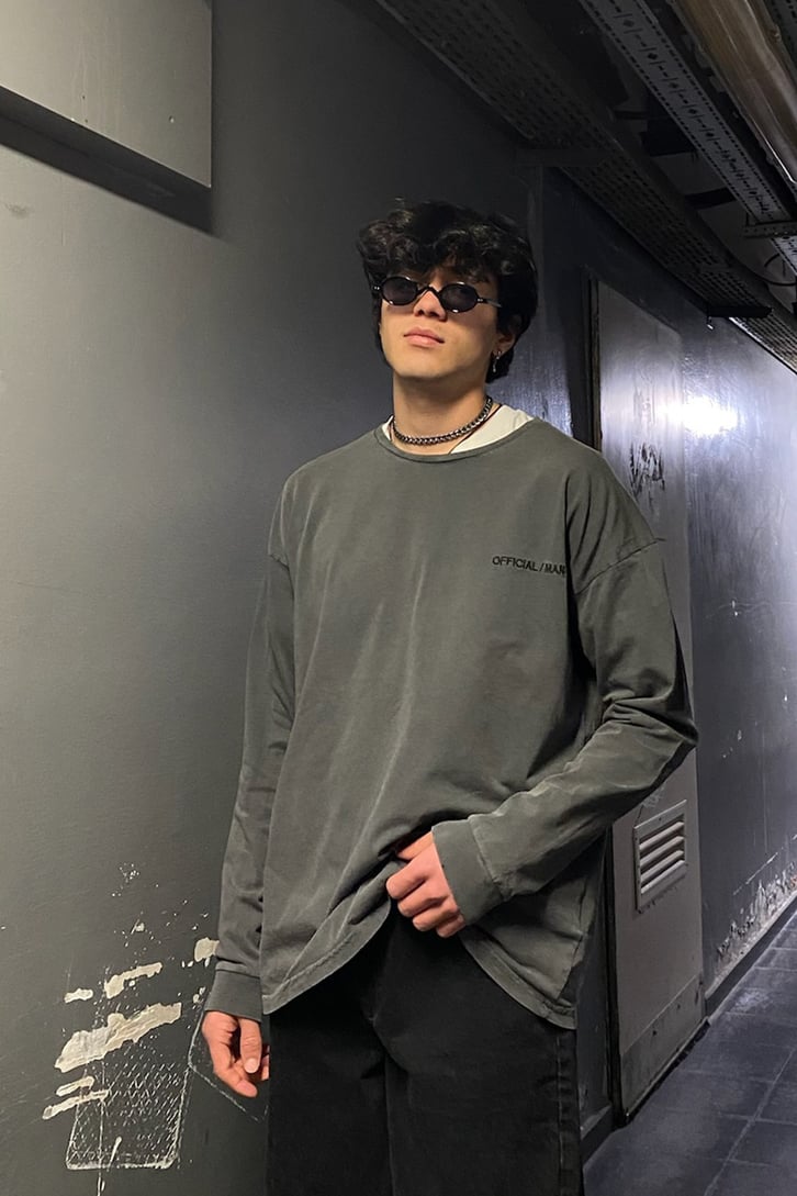 OFCL. Chest Logo Antrasit Sweatshirt
