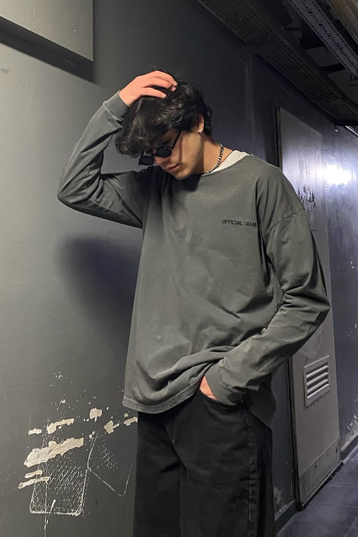 OFCL. Chest Logo Antrasit Sweatshirt