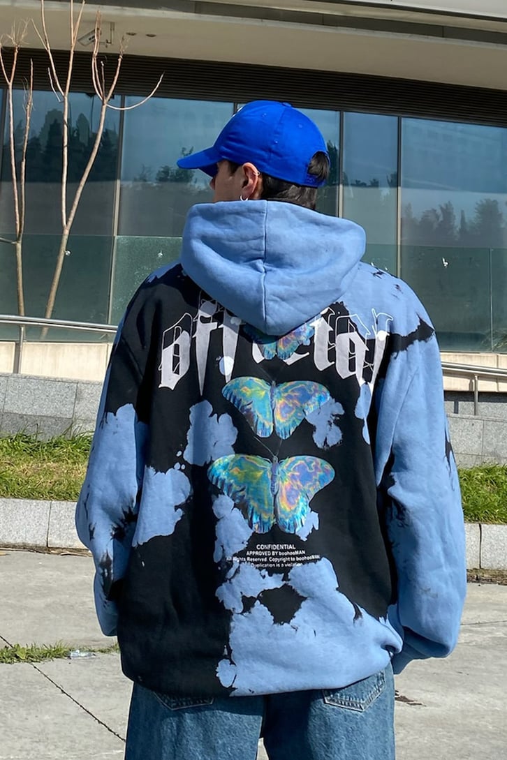 OFCL. Magic Butterfly Printed Oversize Hoodie