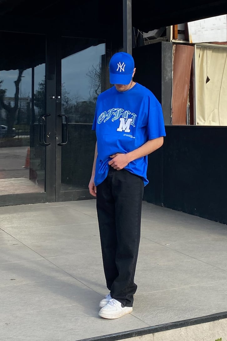 OFCL. Mavi Oversize Premium Tshirt