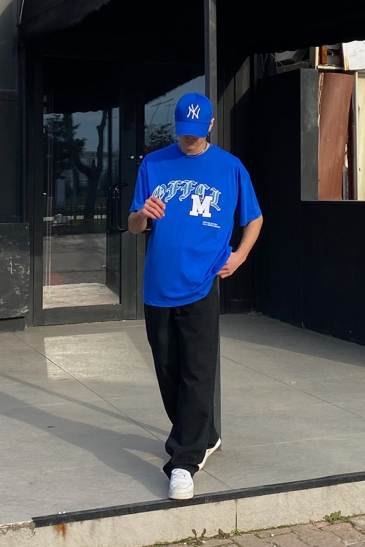 OFCL. Mavi Oversize Premium Tshirt