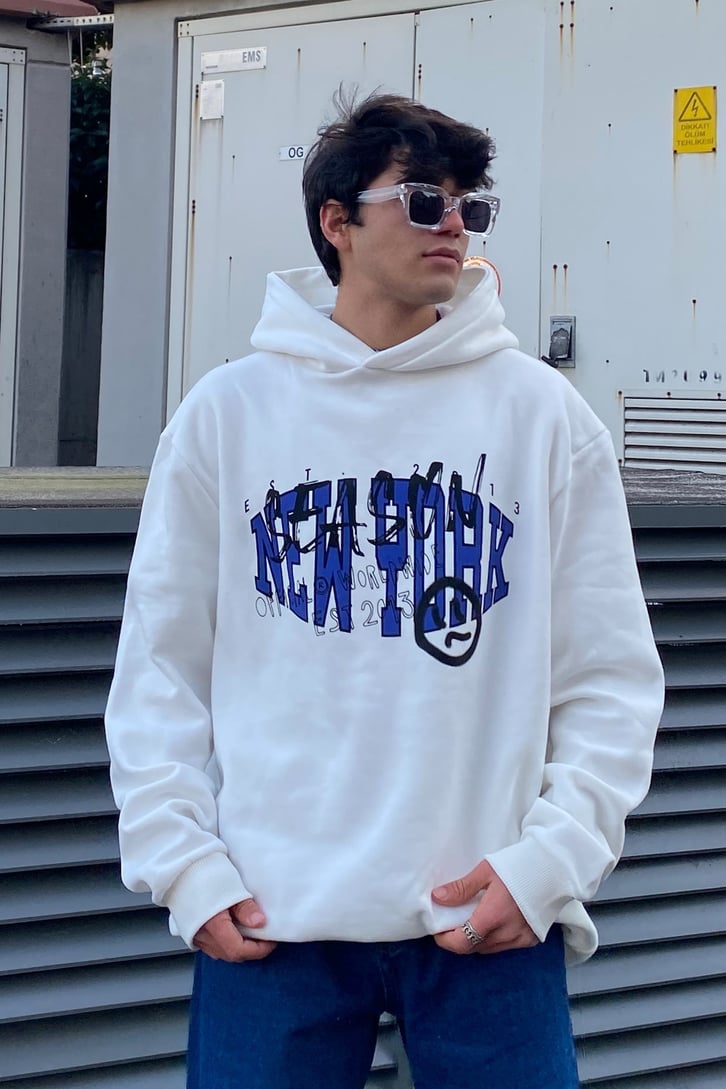 Ofcl. New York Season Oversize Printed Hoodie