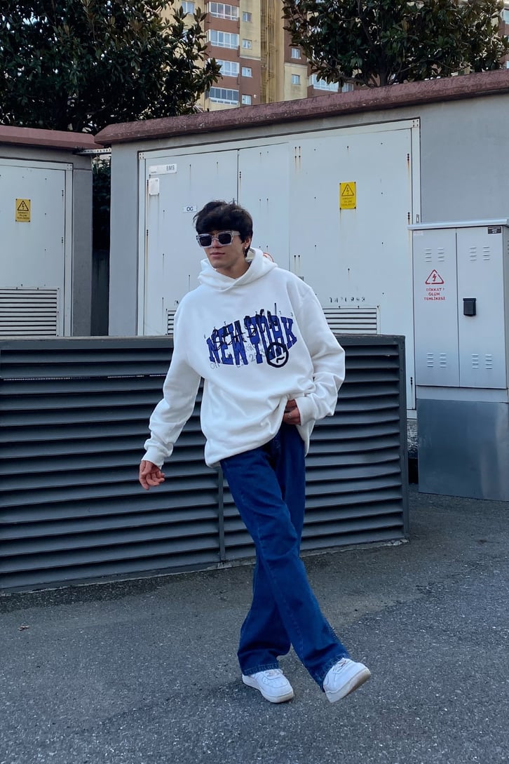 Ofcl. New York Season Oversize Printed Hoodie