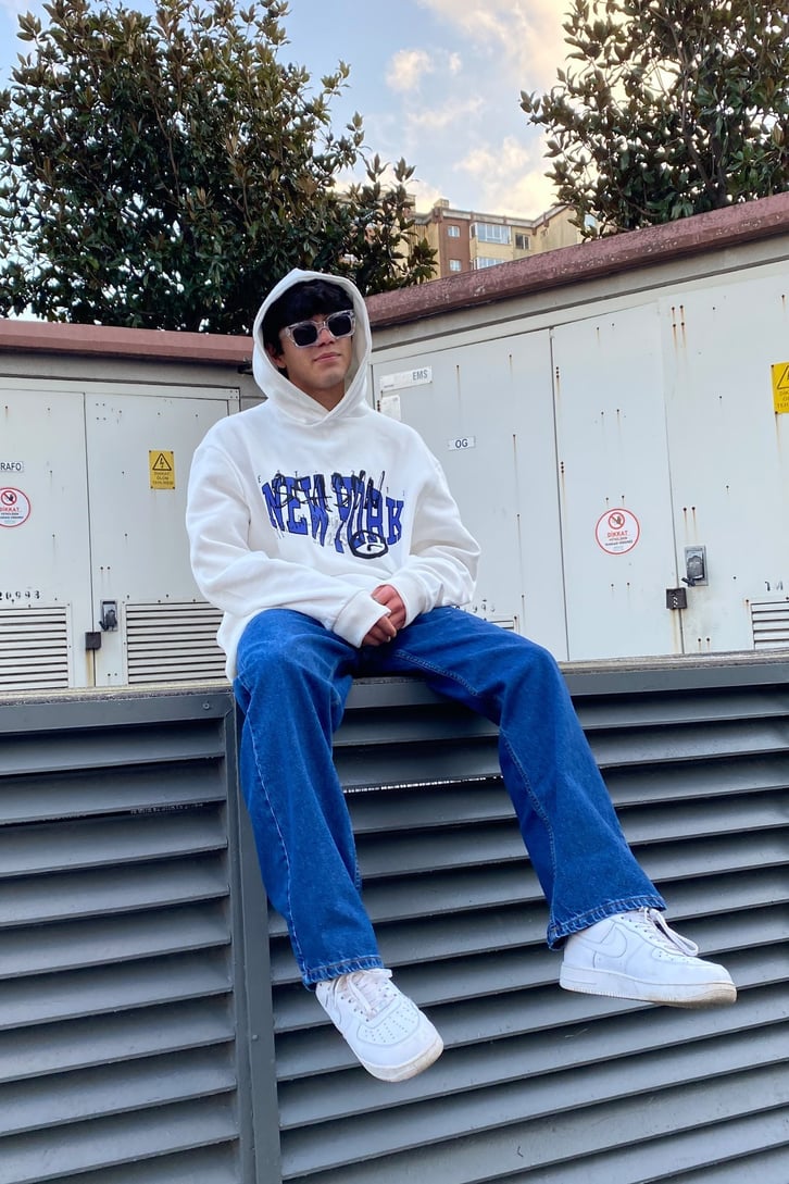 Ofcl. New York Season Oversize Printed Hoodie