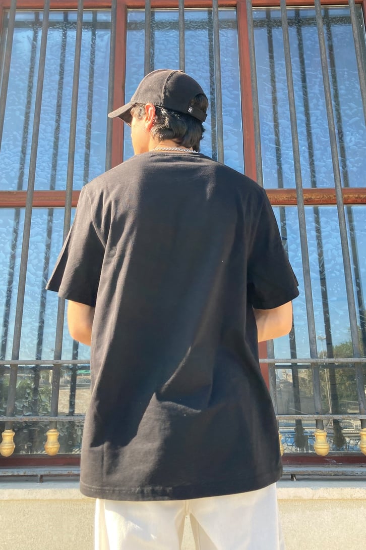 OFCLMN Oversize Nakış Detay Tshirt