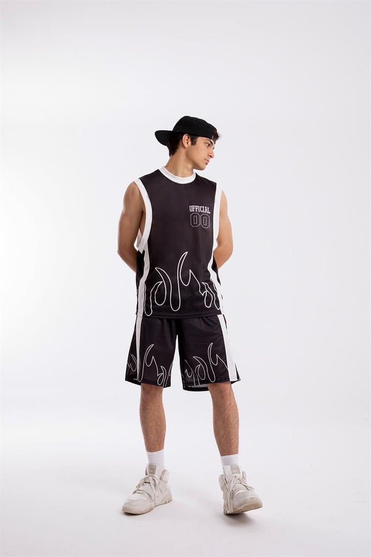 Official 00 Flame Siyah Forma Takım