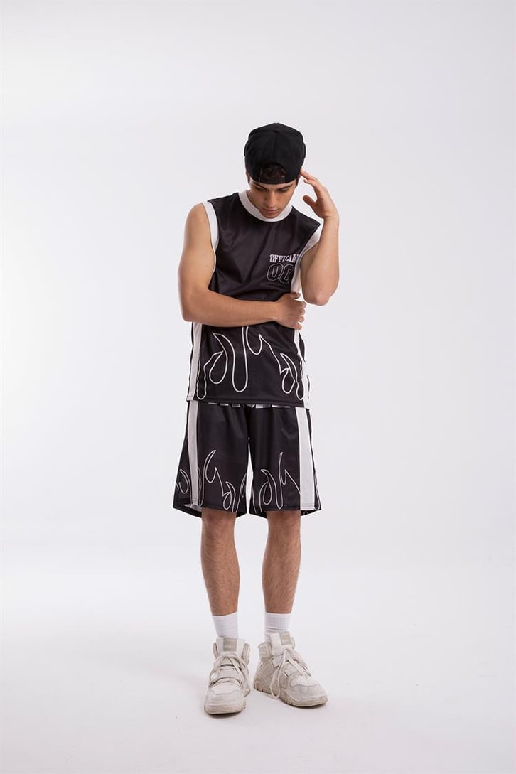 Official 00 Flame Siyah Forma Takım