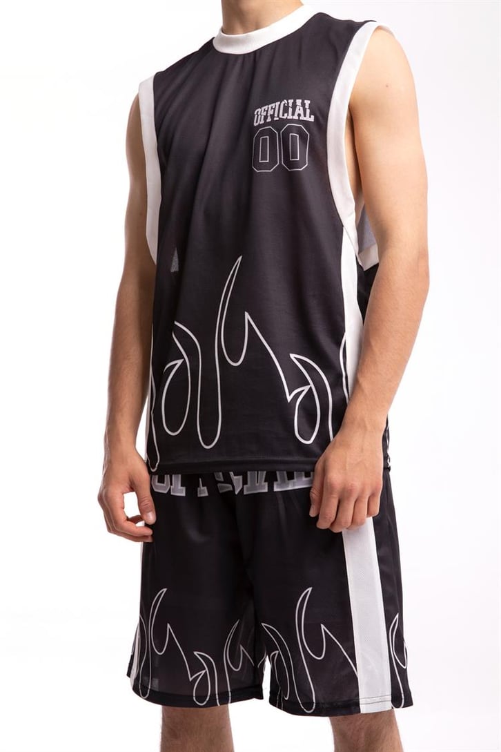Official 00 Flame Siyah Forma Takım