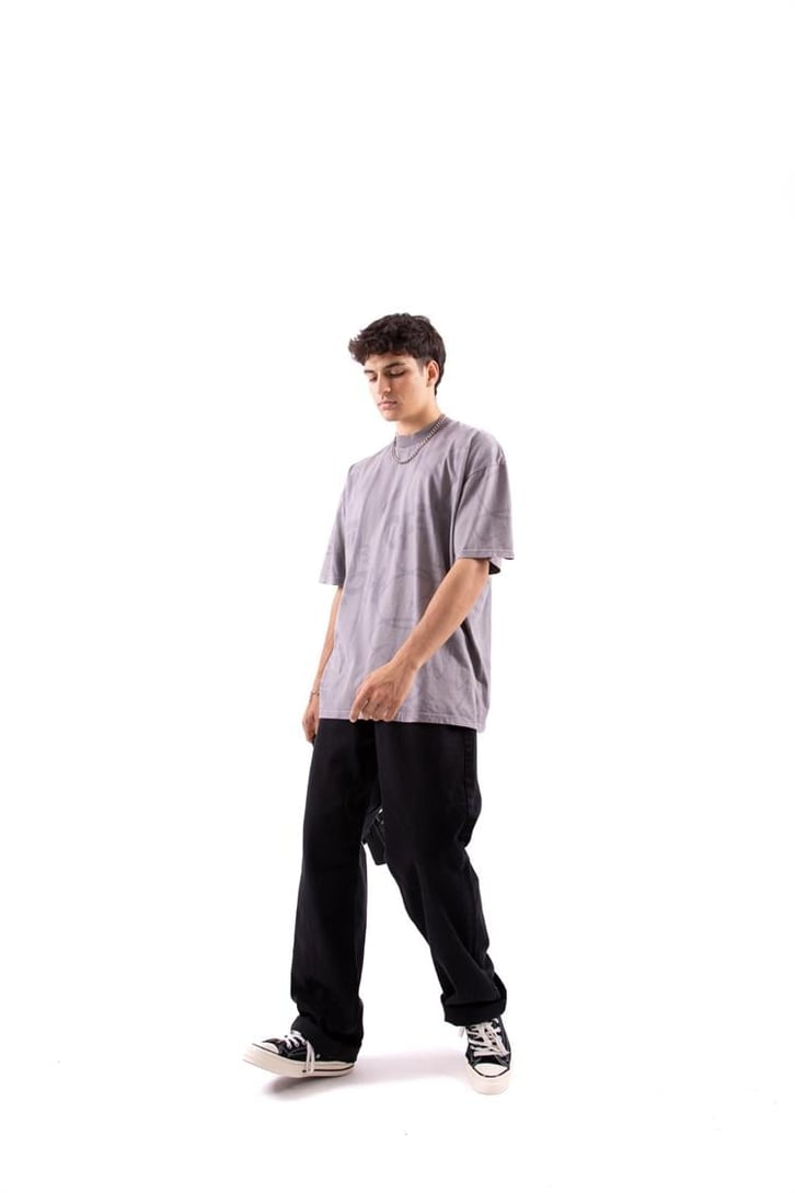Official Baskılı Oversize Tshirt
