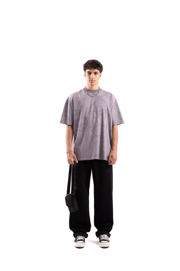Official Baskılı Oversize Tshirt