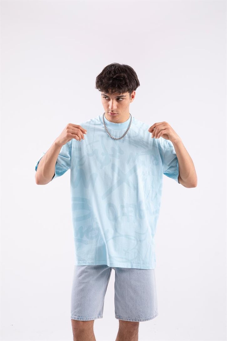 Official Baskılı Oversize Tshirt