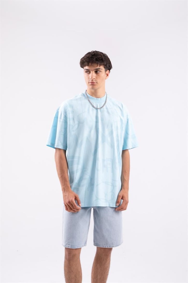 Official Baskılı Oversize Tshirt