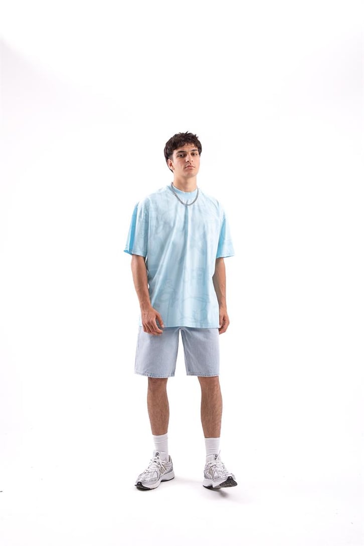 Official Baskılı Oversize Tshirt