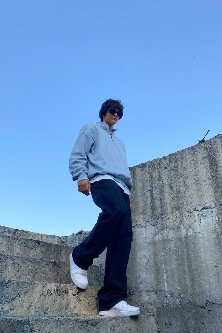 Official Fermuar Detay Oversize Sweatshirt