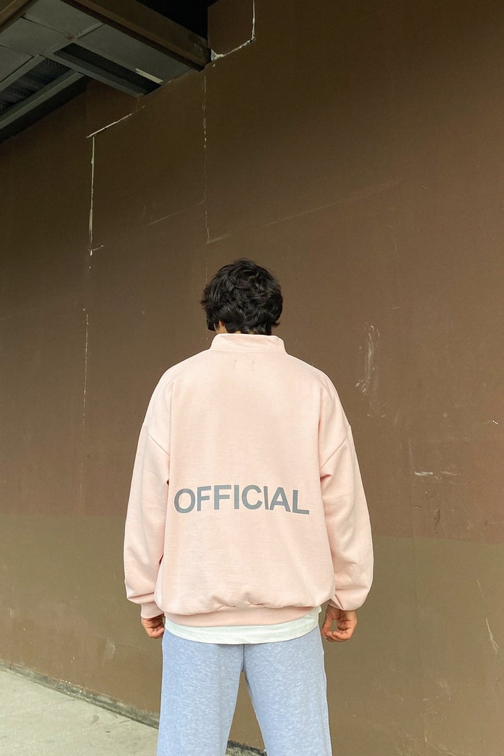 Official Fermuar Detay Oversize Sweatshirt