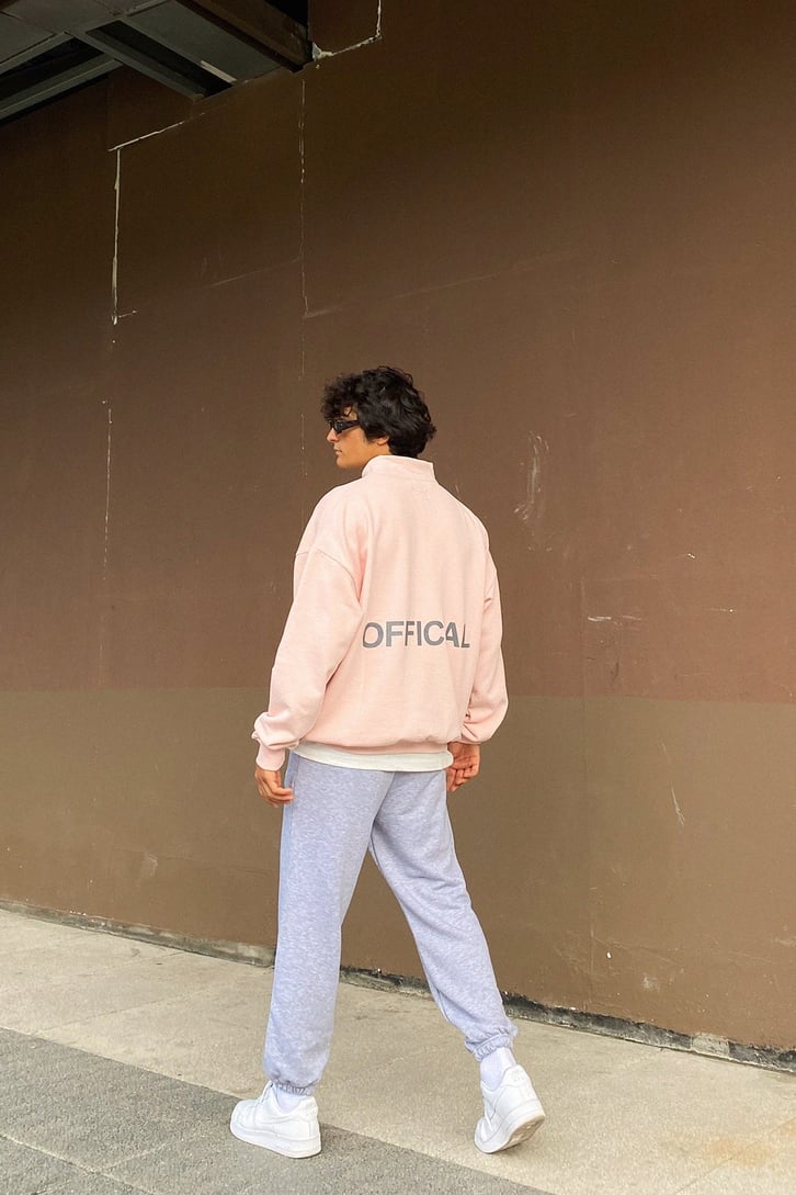 Official Fermuar Detay Oversize Sweatshirt