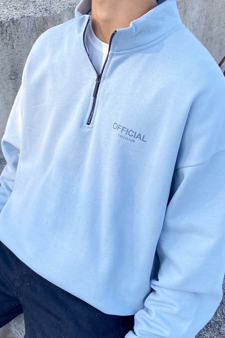 Official Fermuar Detay Oversize Sweatshirt