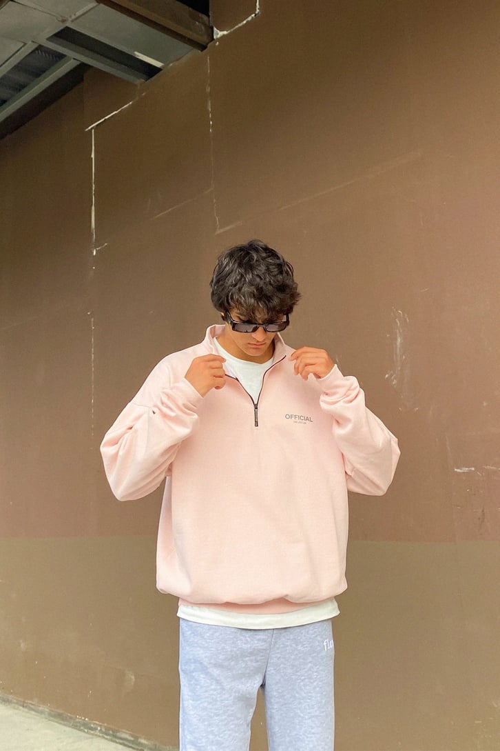 Official Fermuar Detay Oversize Sweatshirt