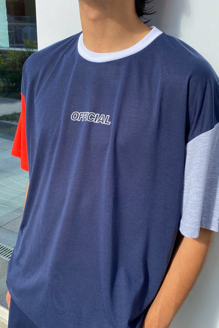 Official Lacivert Tshirt - Şort Takım