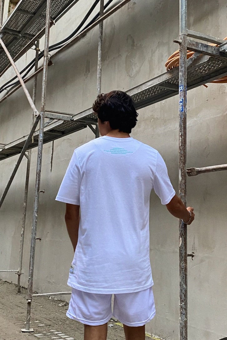 Official Man Beyaz Tshirt - Şort Takım