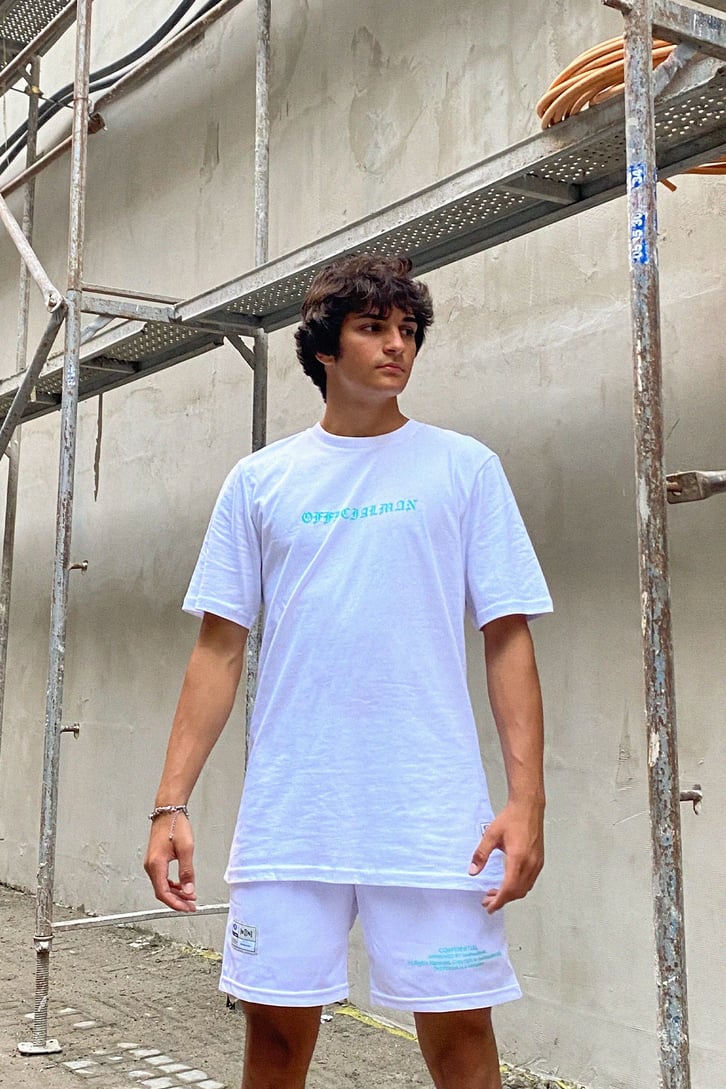 Official Man Beyaz Tshirt - Şort Takım