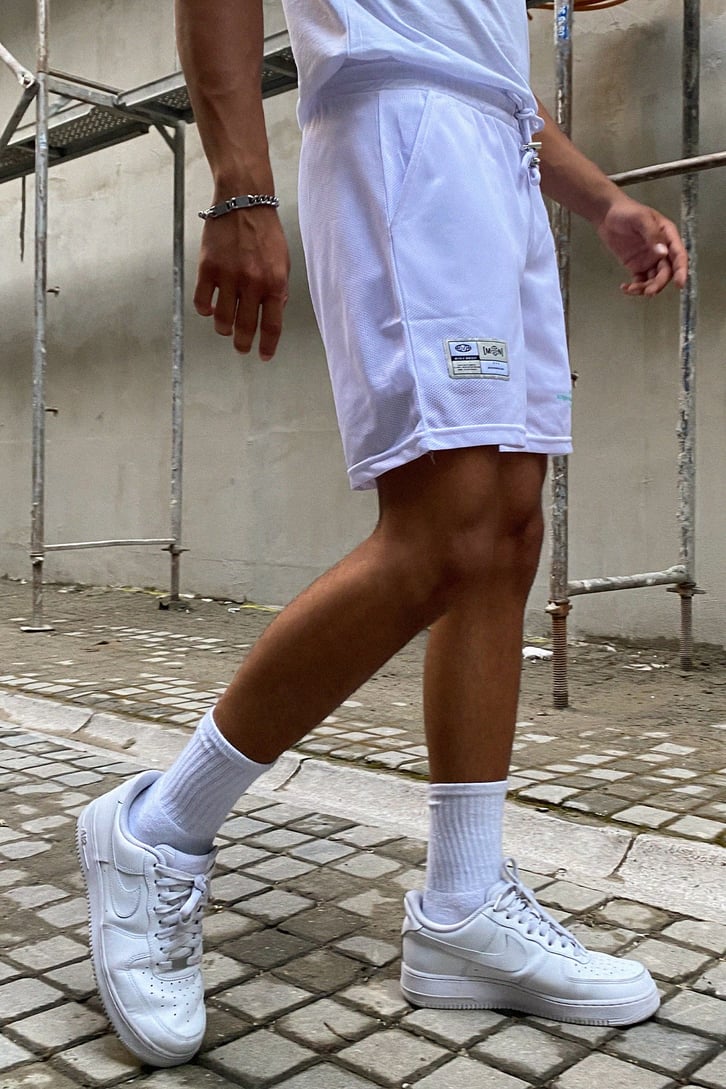 Official Man Beyaz Tshirt - Şort Takım