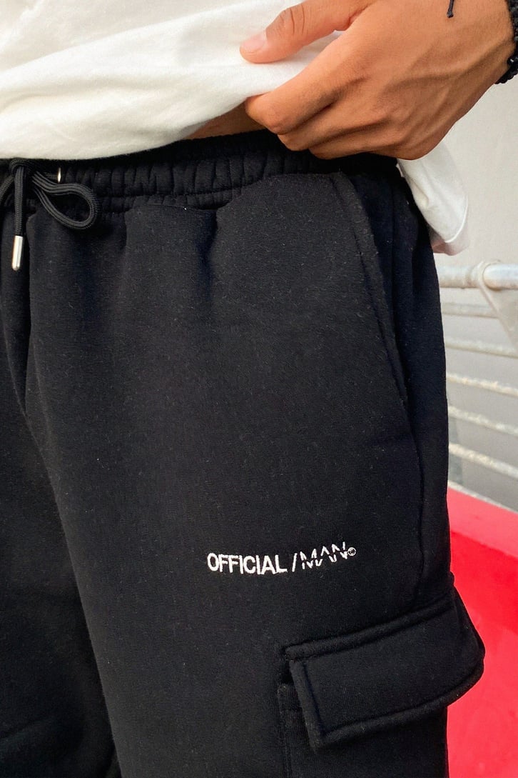 Official Nakışlı Cep Detay Eşofman Altı