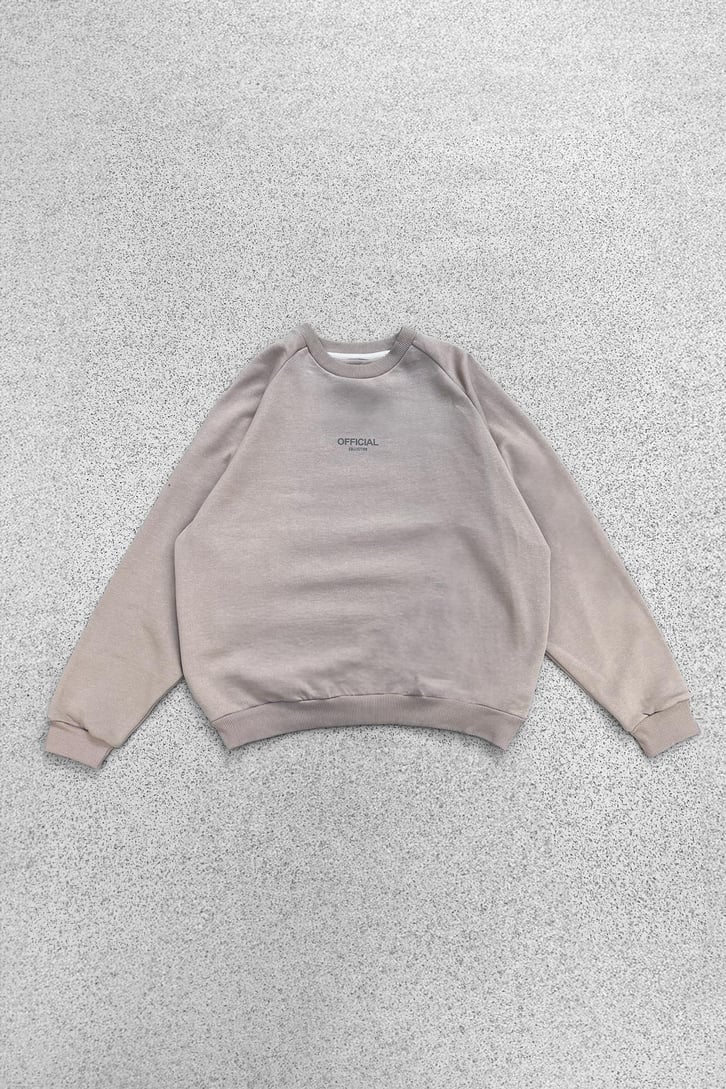 Official Sırt Baskılı Oversize Sweatshirt
